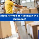 What does Arrived at Hub mean in a USPS shipment